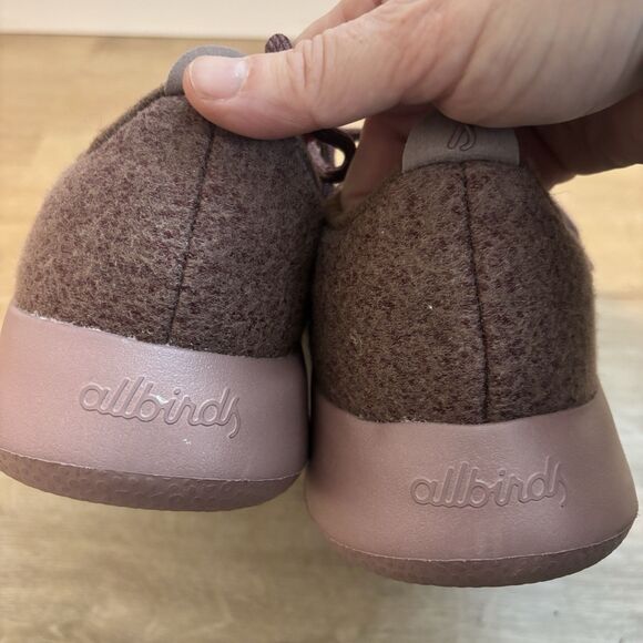 Allbirds Wool Runners Women's 8 Wide Mauve Heather Merino Wool Sneakers - Picture 9 of 15